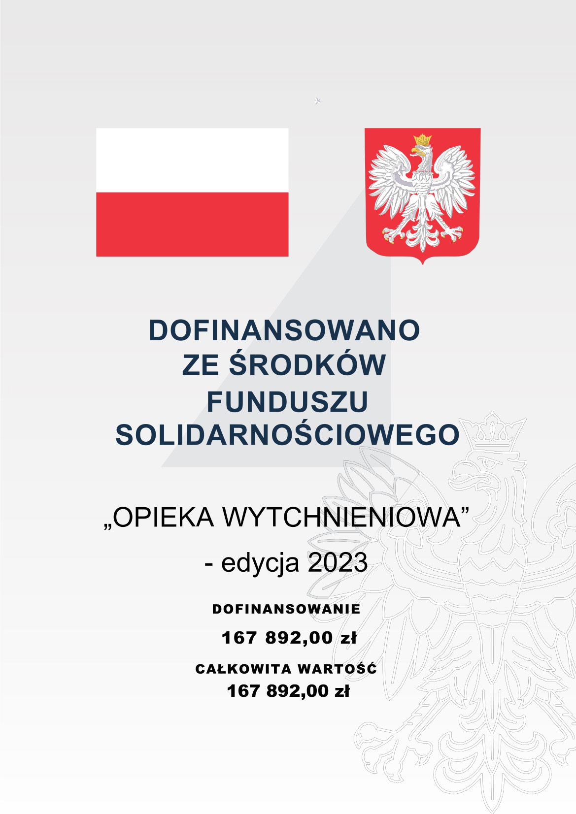 PROGRAM „OPIEKA WYTCHNIENIOWA” - plakat